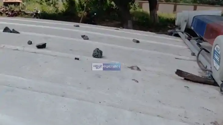 Uproar during Tazia procession police vehicle pelted with st