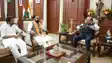 meeting of Governor Syed Ata Hasnain and Chief Minister Samrat Chaudhary