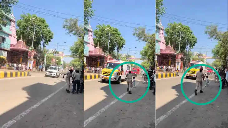 Bihar News : CM नीतीश के काफिले के सामने आई बच्ची, देवदूत बन