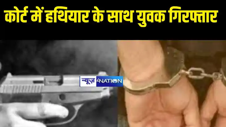 हथियार के साथ युवक गिरफ्तार हथियार के साथ युवक गिरफ्तार