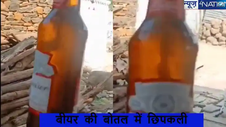 बीयर पीने बैठे चार दोस्त, तभी बोतल में दिखा कुछ ऐसा की उड़ 