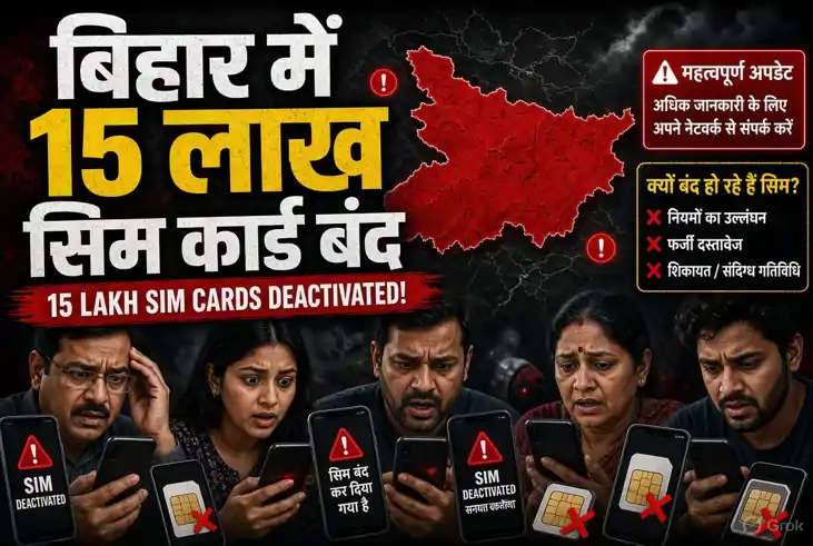 Bihar SIM Card News: बिहार में 15 लाख लोगों के बंद हो गए  सि