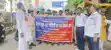 डायल 112 के कर्मियों के बाद अब  होमगार्ड जवान भी सरकार से नाराज, कलेक्ट्रेट गेट के बाहर किया हंगामा