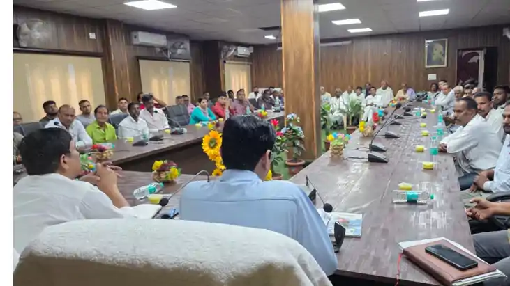 Bikram Nagar Panchayat meeting