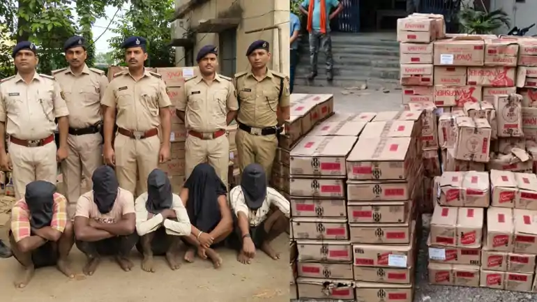 Naubatpur police liquor seizure Patna