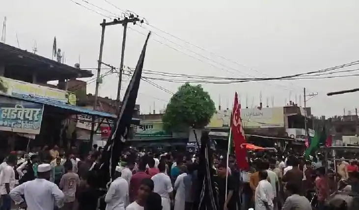 Bihar news - मोहर्रम जुलूस में हुआ बड़ा हादसा, हाईवोल्टेज ता Bihar news - मोहर्रम जुलूस में हुआ बड़ा हादसा, हाईवोल्टेज ता