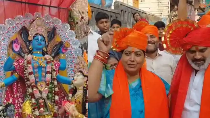 सासाराम में रामनवमी की भव्य शोभा यात्रा: महिलाओं ने दिखाई तल