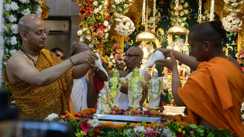 Grand celebration and crowd at ISKCON Temple Patna during Ram Navami.