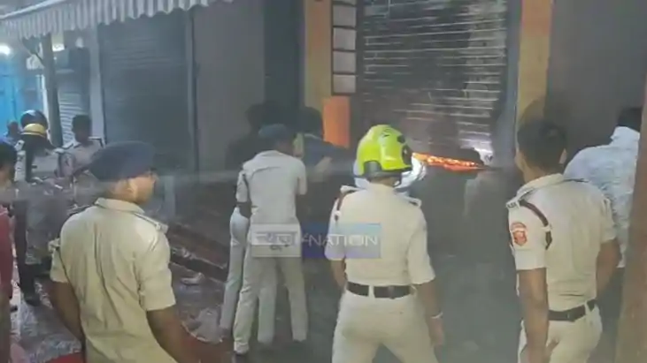 Patna Fire Chaos Marufganj Market Engulfed Panic Spreads