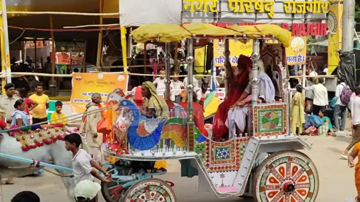 Rajgir Echoes with Har Har Mahadev Shahi Snan Begins at Guru