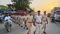 बकरीद को लेकर सुपौल पुलिस अलर्ट, राघोपुर थाना क्षेत्र में निकाला गया फ्लैग मार्च