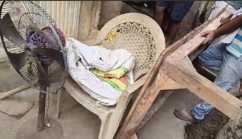 पांच लाख इनामी बदमाश के घर चौथी बार कुर्की–जब्ती, भारी पुलिस बल की मौजूदगी में कार्रवाई