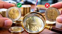 Rs 20 Fake Coin 