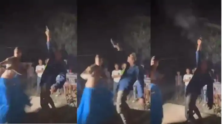 Bihar Crime : मुजफ्फरपुर में भोजपुरी गाना पर पिस्टल लहराने औ