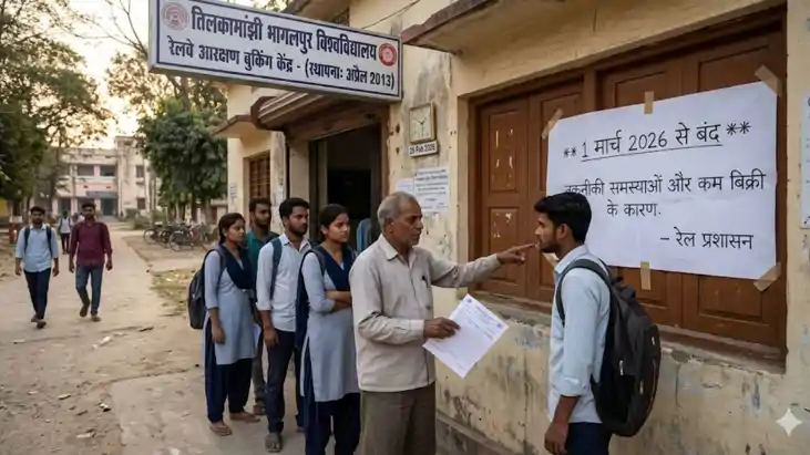 भागलपुर रेल यात्रियों को बड़ा झटका: 1 मार्च से TMBU परिसर मे