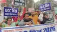 UGC Bill 2026 sparks student fury in Patna posters blackened