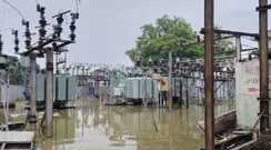 नवादा में लगातार बारिश से जलभराव, डोभरा और कमालपुर में  पावर हाउस डूबा, पानी भरने से बिजली आपूर्ति बाधित