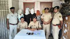 पुलिस को मिली बड़ी सफलता: वांटेड सन्नी समेत 6 शातिर गिरफ्तार, पिस्टल और कारतूस बरामद