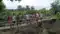 Crocodile Attacks Force Villagers to Build Bamboo Bridge in Bagaha