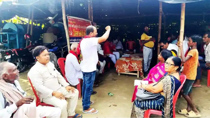 माले ने भाजपा पर 'गरीब उजाड़ो अभियान' चलाने का लगाया आरोप, क