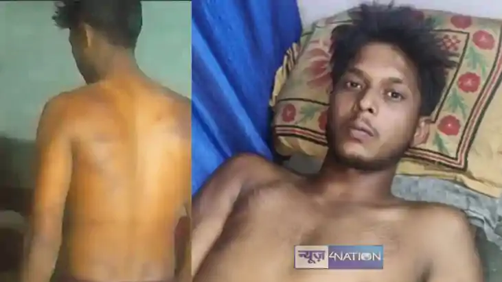 bihar news -वार्ड पार्षद ने युवक की पीलर से बांधकर की बेरहमी