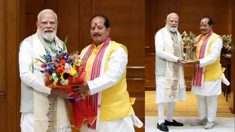 Vijay Sinha met PM Narendra Modi 