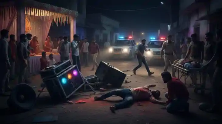 म्यूजिक बंद करने पर DJ वाले बाबू ,बाराती ने मारी गोली, जश्न 