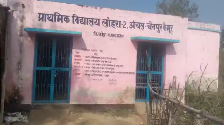 Bihar News : कैमूर में सरकारी स्कूल बना तबेला, गेट पर बांधे 