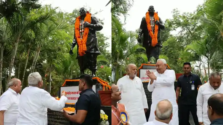 बिहारशरीफ के सरदार पटेल मेमोरियल कॉलेज पहुंचे पूर्व सीएम नीत