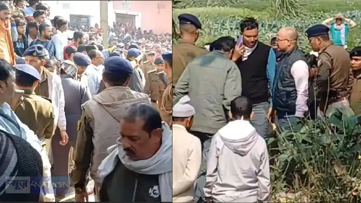 BIHAR CRIME - भूसे के ढेर में मिला सात साल के मासूम बच्चे का
