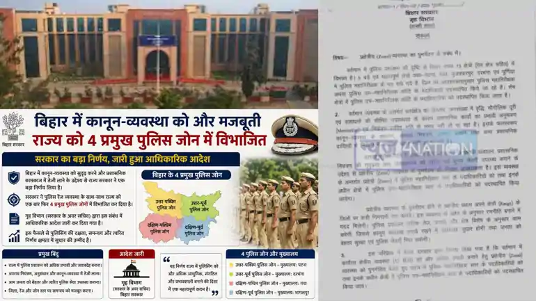 Bihar Police 4 Zone System