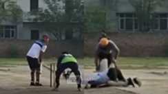 Batsman heart attack on Cricket field