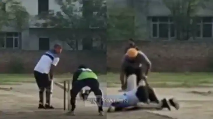 Batsman heart attack on Cricket field Batsman heart attack on Cricket field