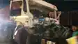 Three Trailers Collide Driver Rescued After Hour Long Effort