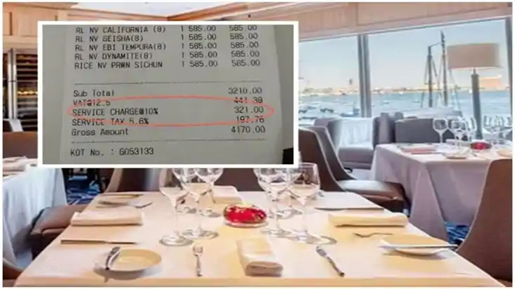 restaurant service charge