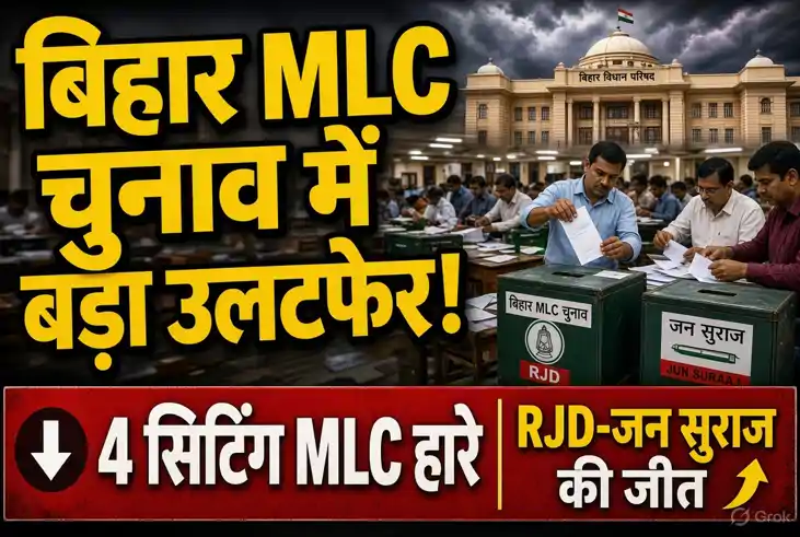 Bihar MLC Election Results:बिहार MLC चुनाव में बड़ा उलटफेर! 