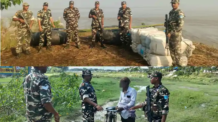 SSB की बड़ी कार्रवाई : कोसी नदी से बरामद किया 400 किलो लावार