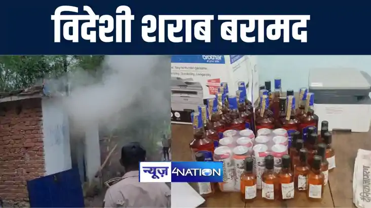 बांका में बंद दुकान से पुलिस ने भारी मात्रा में विदेशी शराब 