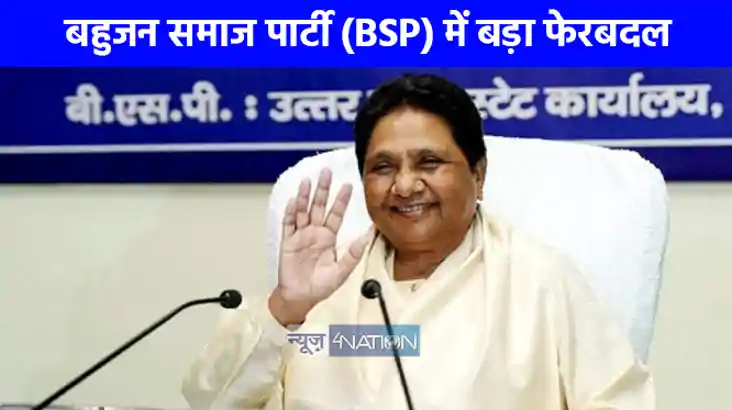 UP NEWS: बसपा में बड़ा बदलाव मायावती ने भाई का बढ़ाया कद, भत
