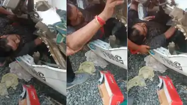 Bihar News : आरा सासाराम रेलखंड पर टला बड़ा हादसा, रेल ओवरब्रिज से गिरा अनियंत्रित हाइवा, केबिन में फंसे ड्राईवर और खलासी 