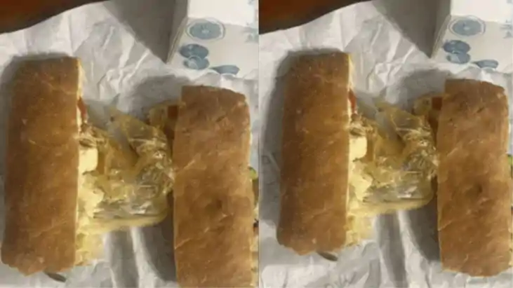 Plastic gloves in sandwich: ऑनलाइन फूड ऑर्डर बना खतरा, सैंडव Plastic gloves in sandwich: ऑनलाइन फूड ऑर्डर बना खतरा, सैंडव