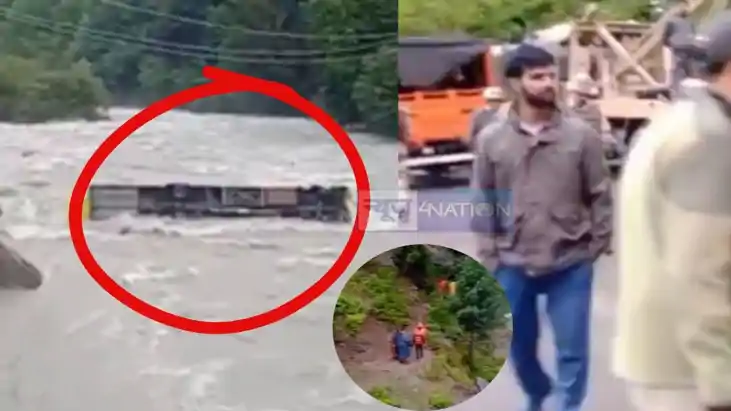 सिंध नदी में गिरी बस सिंध नदी में गिरी बस