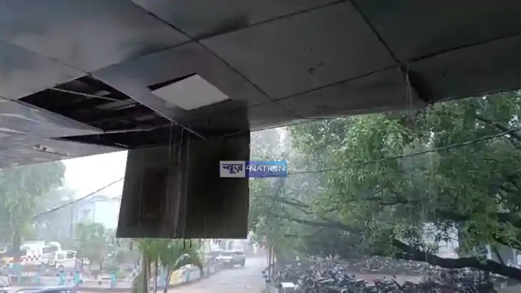 Model Hospital Exposed by First Rain Ceiling Collapses