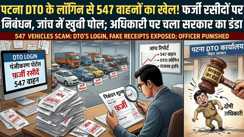 पटना DTO के लॉगिन से 547 वाहनों का खेल! फर्जी रसीदों पर निबंधन, जांच में खुली पोल; अधिकारी पर चला सरकार का डंडा