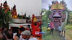 Ravana Dahan ceremony in Mokama