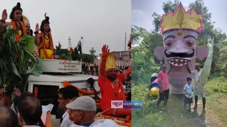 Ravana Dahan ceremony in Mokama Ravana Dahan ceremony in Mokama