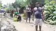 स्टेट हाईवे 69 से जुड़ने वाला मुख्य मार्ग गड्ढों में तब्दील, तंग आकर ग्रामीणों ने सड़क पर की धान की रोपनी