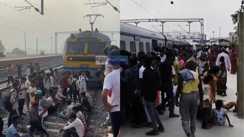 Passengers Block Train Over Overcrowding Protest