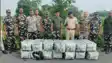 भारत-नेपाल सीमा पर SSB की बड़ी कार्रवाई: 451 किलो गांजा और 77 लीटर नेपाली शराब जब्त, तस्कर गिरफ्तार