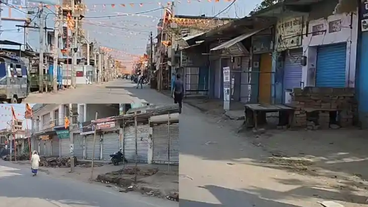 दुकानें बंद 